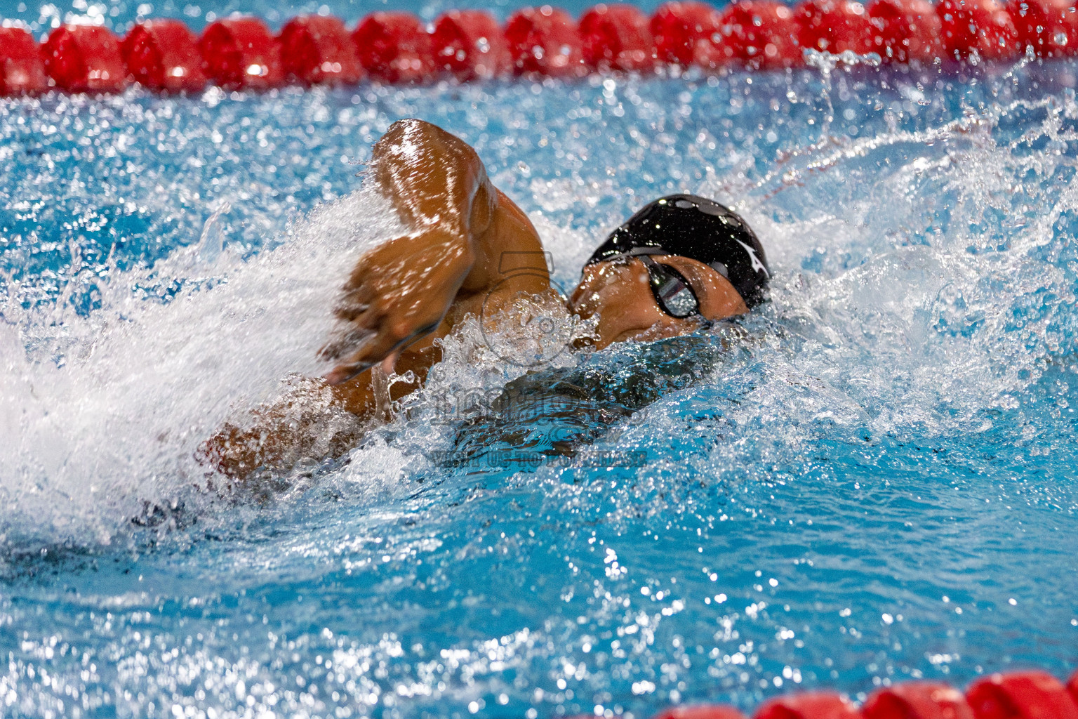 Day 2 of National Swimming Competition 2024 held in Hulhumale', Maldives on Saturday, 14th December 2024. Photos: Hassan Simah / images.mv