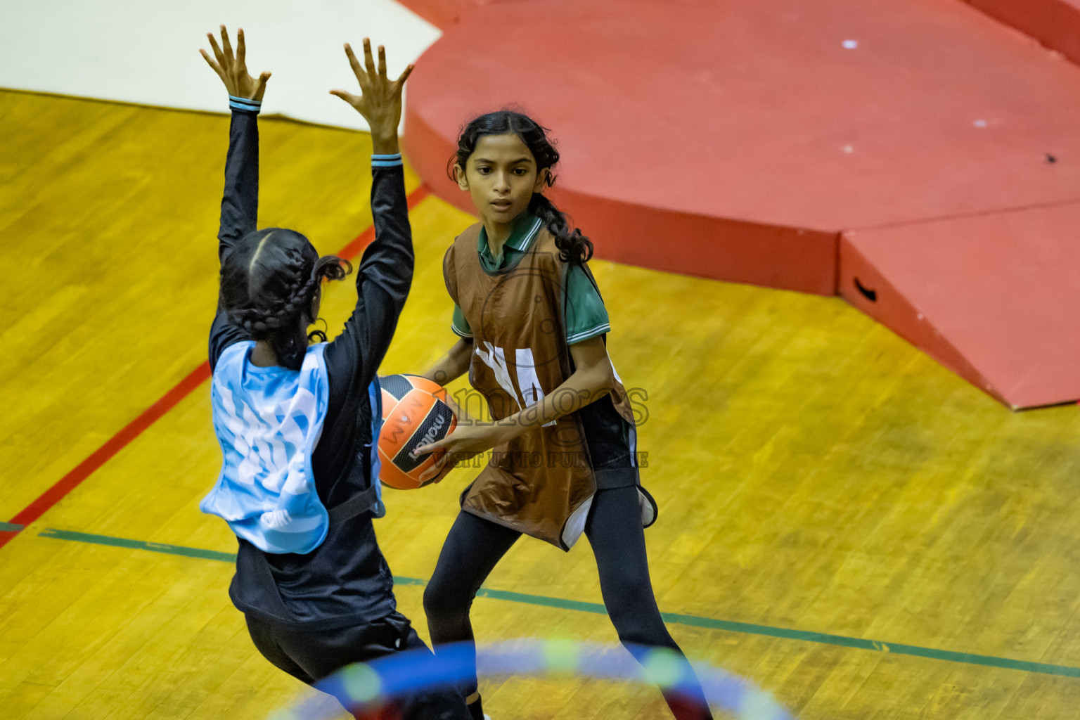 Day 12 of 25th Inter-School Netball Tournament was held in Social Center at Male', Maldives on Thursday, 22nd August 2024.