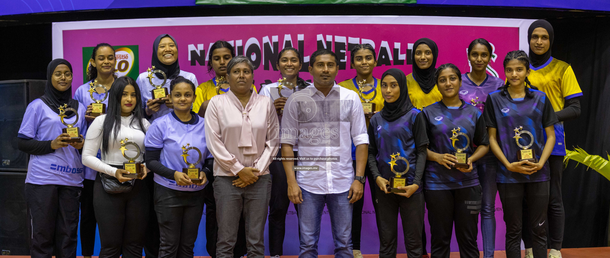 Club Green Streets vs Kulhudhufushi Y&RC in the 1st Division Final of Milo National Netball Tournament 2022 on 22nd July 2022 held in Social Center, Male', Maldives. Photographer: Shuu / images.mv