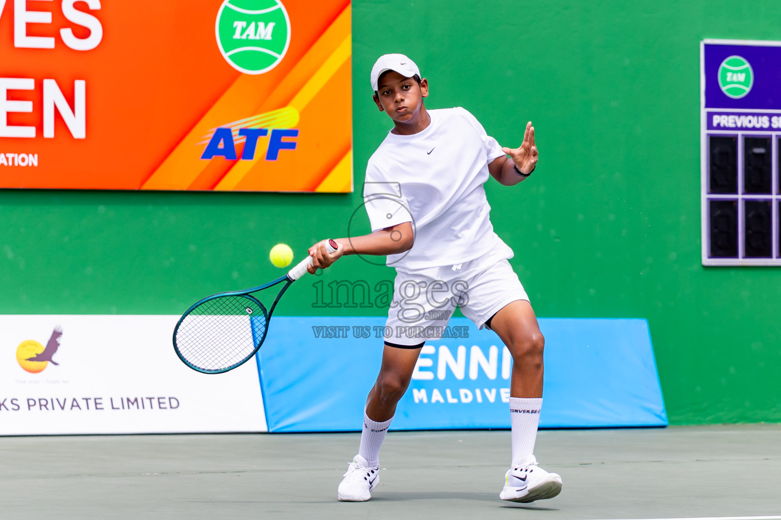 Day 4 of ATF Maldives Junior Open Tennis was held in Male' Tennis Court, Male', Maldives on Thursday, 12th December 2024. Photos: Nausham Waheed/ images.mv