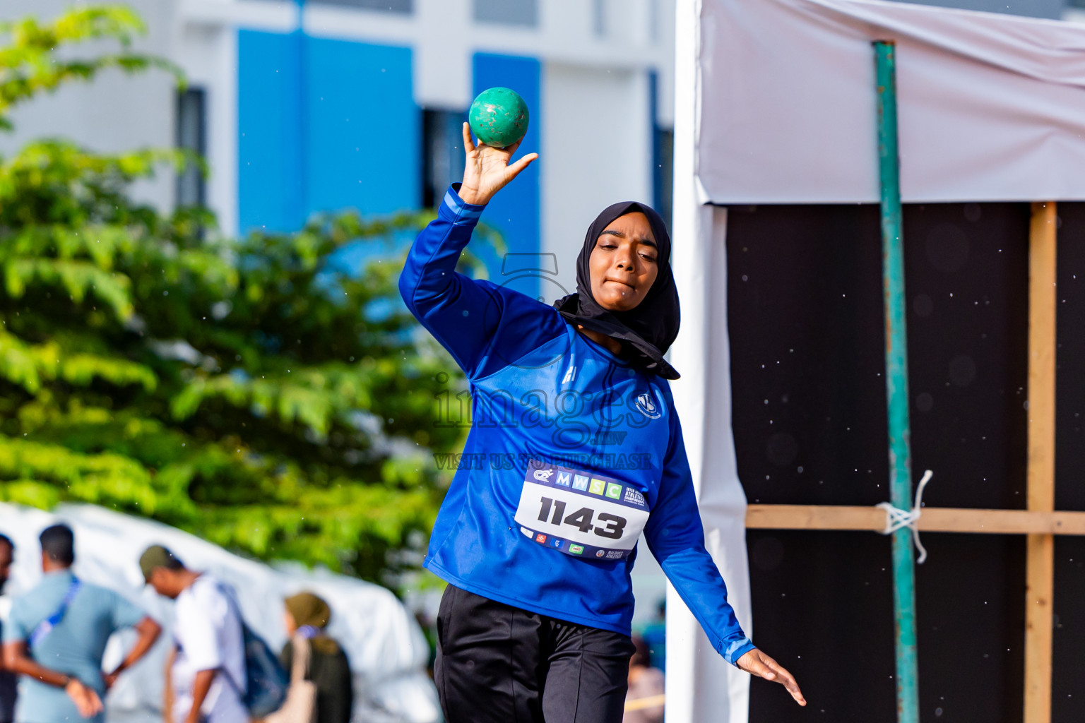 Day 3 of MWSC Interschool Athletics Championships 2024 held in Hulhumale Running Track, Hulhumale, Maldives on Monday, 11th November 2024. Photos by:  Nausham Waheed / Images.mv