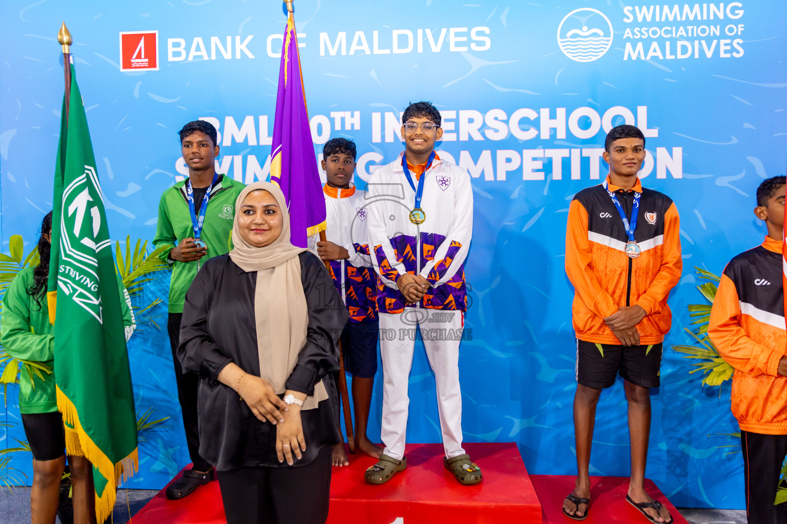 Day 4 of 20th Inter-school Swimming Competition 2024 held in Hulhumale', Maldives on Tuesday, 15th October 2024. Photos: Nausham Waheed / images.mv