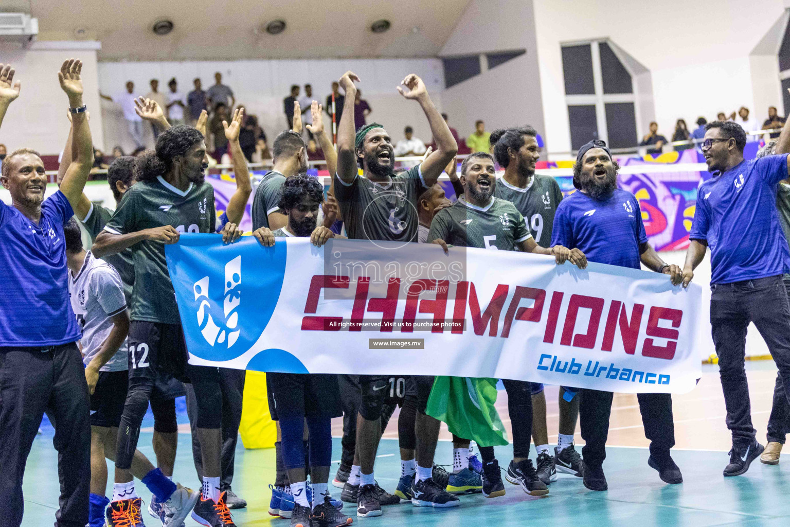 Final of Inter Company-Office Volleyball Tournament 2023 was held in Social Center, Male', Maldives on Saturday, 20th May 2023.  Photos: Ismail Thoriq / images.mv