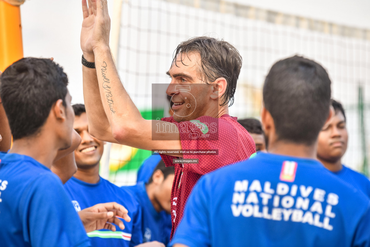 Vollyball players trainning session with Giba Photos by Nausham waheed