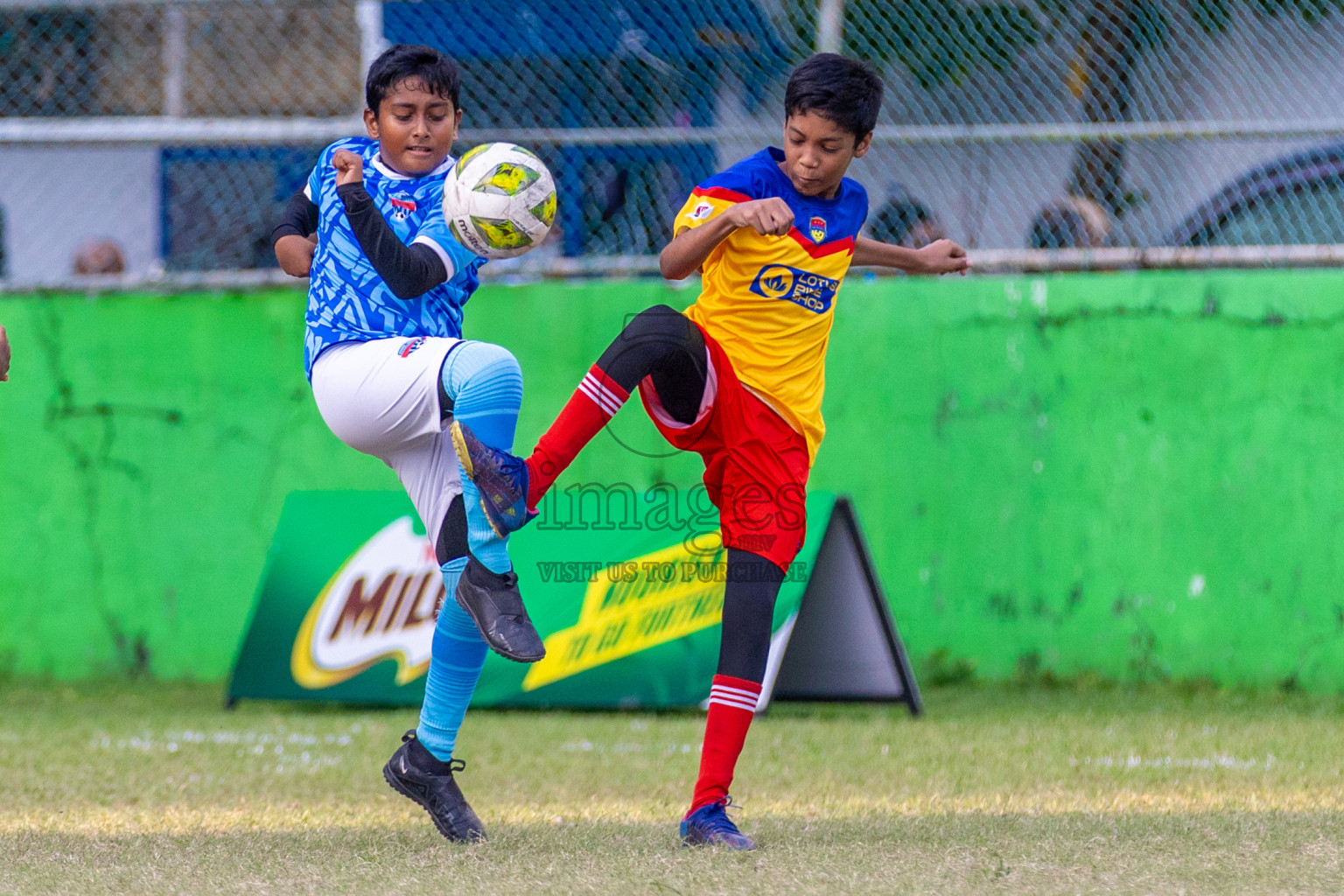 Day 2  of MILO Academy Championship 2024 - U12 was held at Henveiru Grounds in Male', Maldives on Thursday, 5th July 2024. Photos: Shuu Abdul Sattar / images.mv