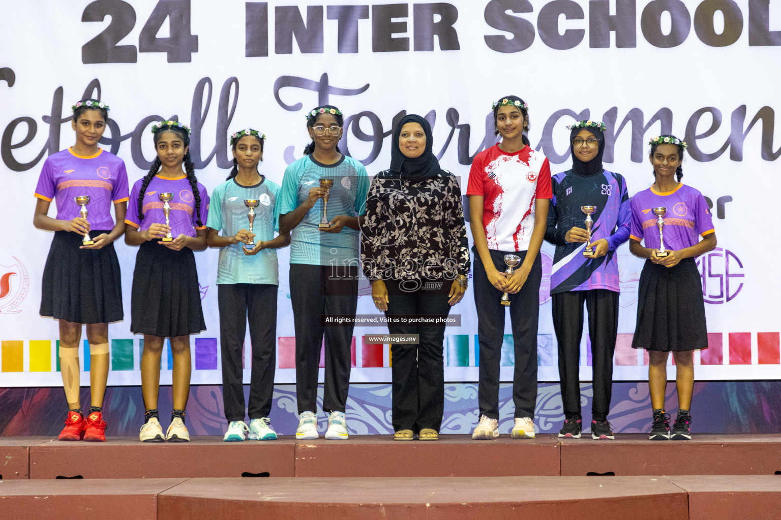 Final of 24th Interschool Netball Tournament 2023 was held in Social Center, Male', Maldives on 7th November 2023. Photos: Nausham Waheed / images.mv