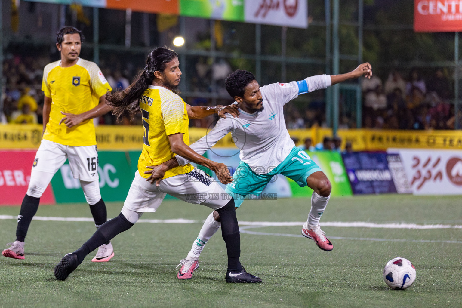 RRC vs MPL in the Semi Finals of Club Maldives Cup 2024 held in Rehendi Futsal Ground, Hulhumale', Maldives on Monday, 14th October 2024. Photos: Hassan Simah / images.mv