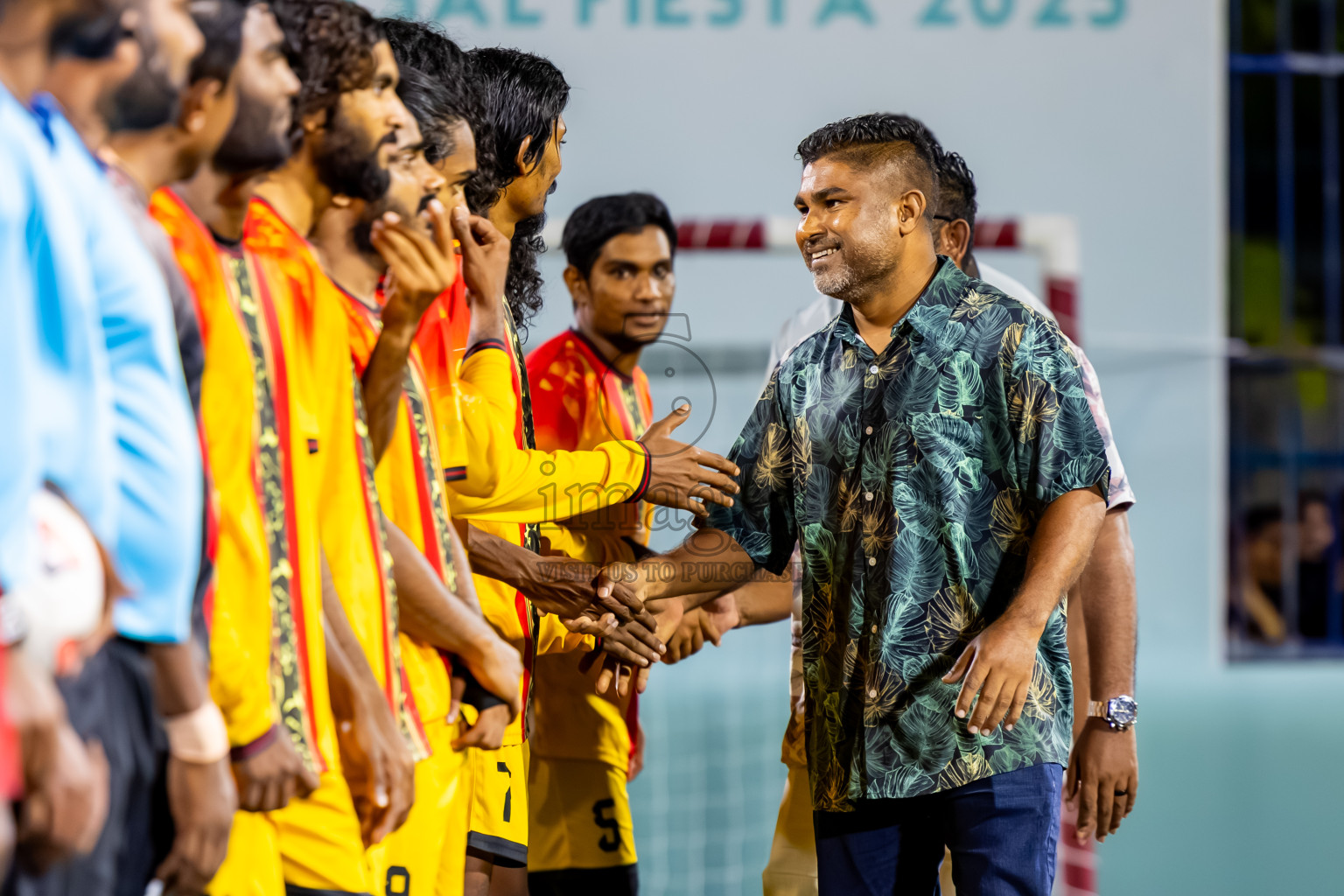 Eydhafushi vs Thulhaadhoo in Semi Finals of Better in Baa Futsal Fiesta 2025 Men's division held in B. Eydhafushi, Maldives on Saturday, 15th November 2025. Photos: Nausham Waheed / images.mv