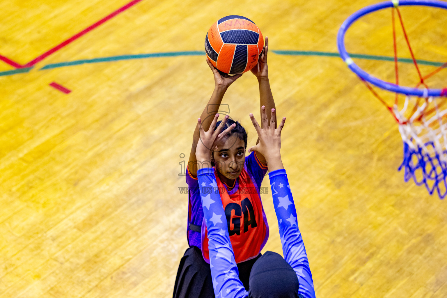 Day 10 of 25th Inter-School Netball Tournament was held in Social Center at Male', Maldives on Tuesday, 20th August 2024. Photos: Nausham Waheed / images.mv