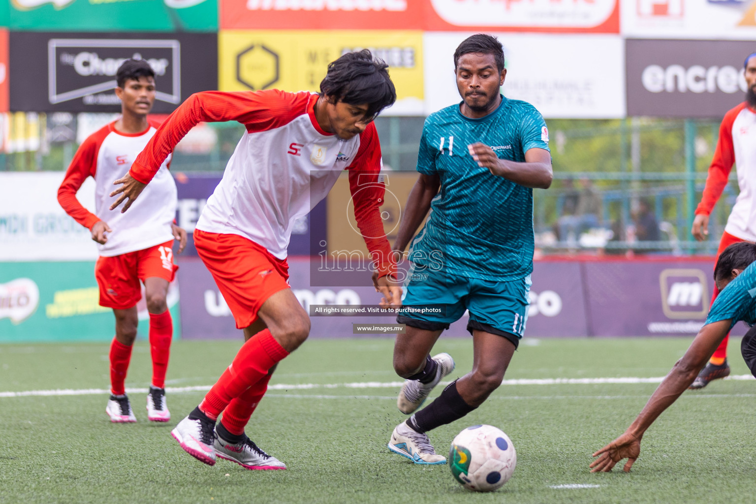 Team Fenaka vs Crossroads Maldives in Club Maldives Cup 2023 held in Hulhumale, Maldives, on Sunday, 30th July 2023
Photos: Ismail Thoriq / images.mv