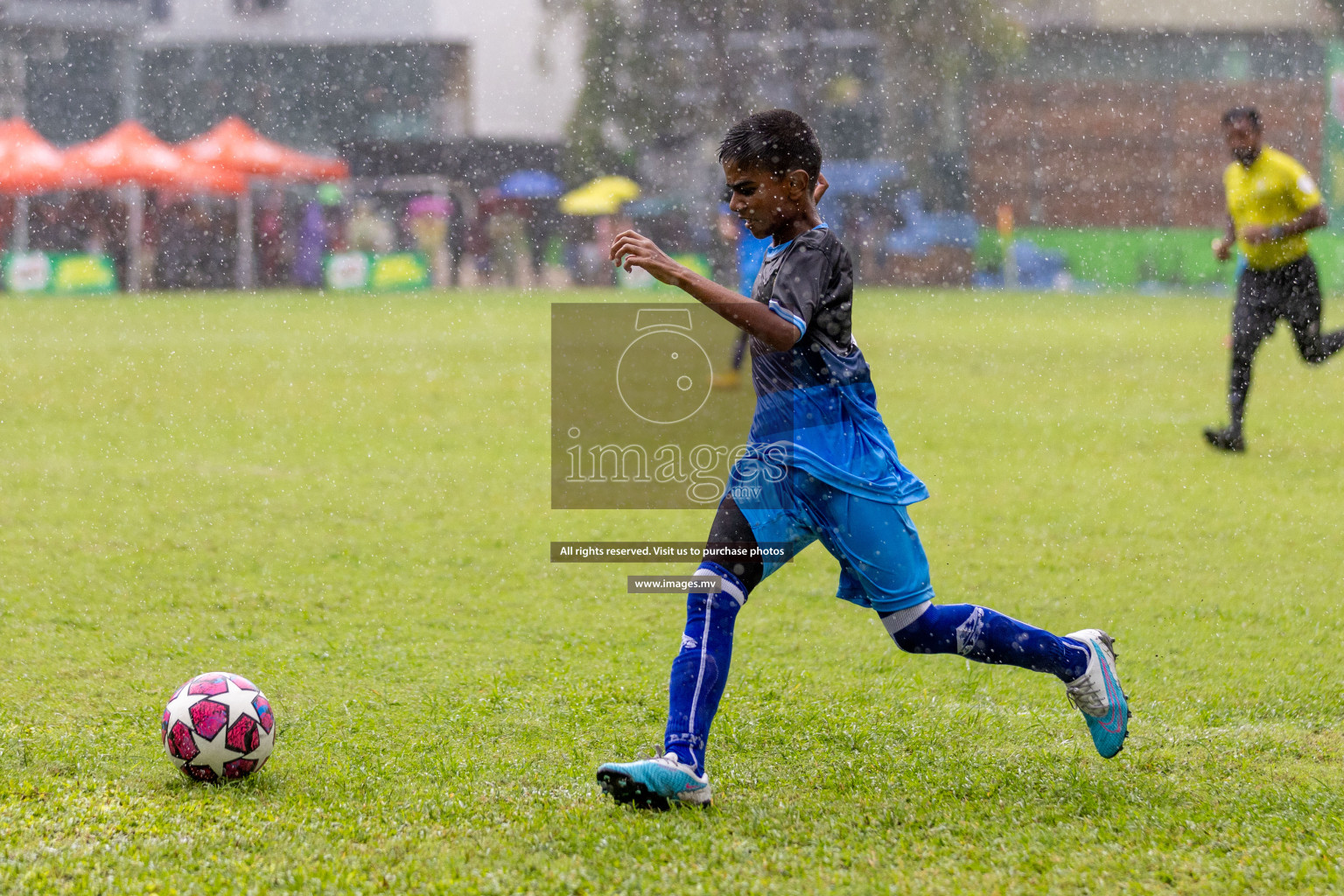 Day 1 of MILO Academy Championship 2023 (u14) was held in Henveyru Stadium Male', Maldives on 3rd November 2023. Photos: Nausham Waheed / images.mv