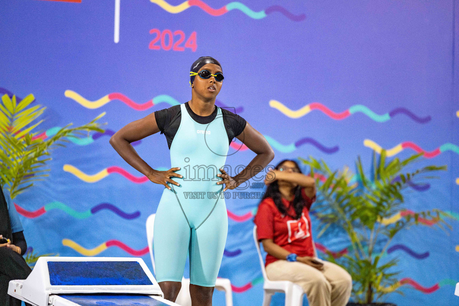 Day 5 of National Swimming Competition 2024 held in Hulhumale', Maldives on Tuesday, 17th December 2024. Photos: Hassan Simah / images.mv