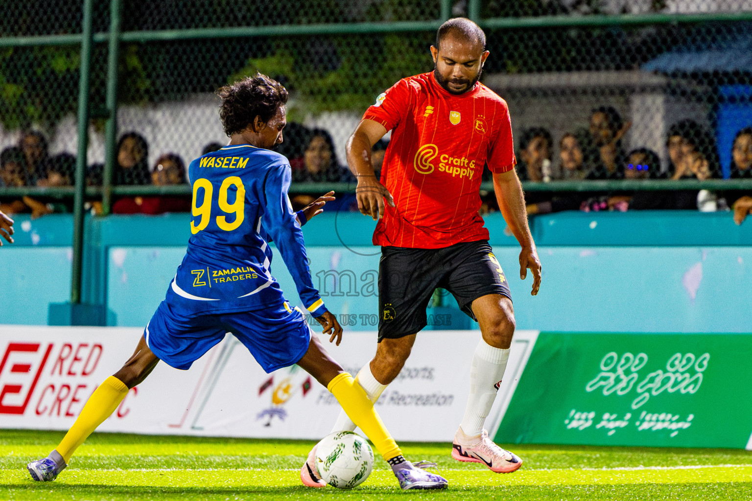 J Kovi Goani vs Fools SC in Day 2 of Laamehi Dhiggaru Ekuveri Futsal Challenge 2025 was held on Friday, 25th July 2025, at Dhiggaru Futsal Ground, Dhiggaru, Maldives Photos: Nausham Waheed  / images.mv
