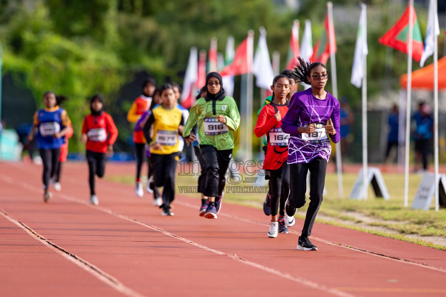 Day 3 of MWSC Interschool Athletics Championships 2024 held in Hulhumale Running Track, Hulhumale, Maldives on Monday, 11th November 2024. 
Photos by: Hassan Simah / Images.mv