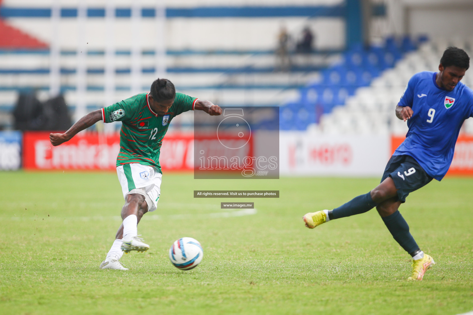 Bangladesh vs Maldives in SAFF Championship 2023 held in Sree Kanteerava Stadium, Bengaluru, India, on Saturday, 25th June 2023. Photos: Nausham Waheed, Hassan Simah / images.mv