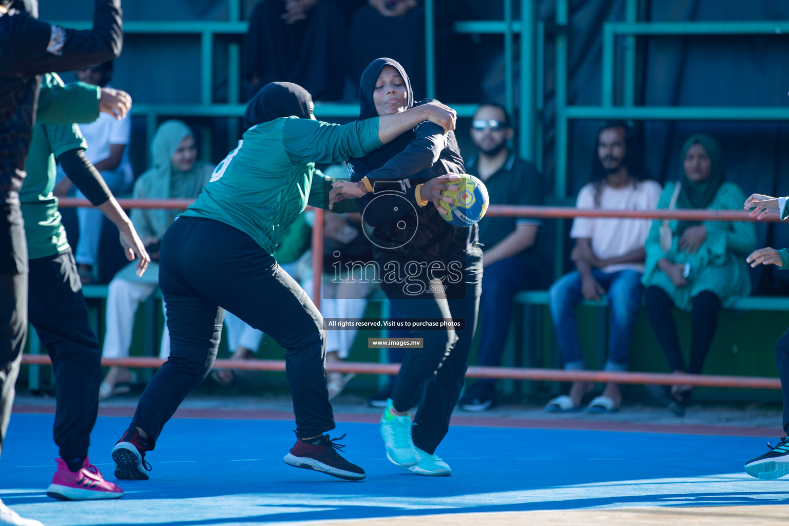 Day 7 of 6th MILO Handball Maldives Championship 2023, held in Handball ground, Male', Maldives on Friday, 26th May 2023 Photos: Shuu Abdul Sattar/ Images.mv