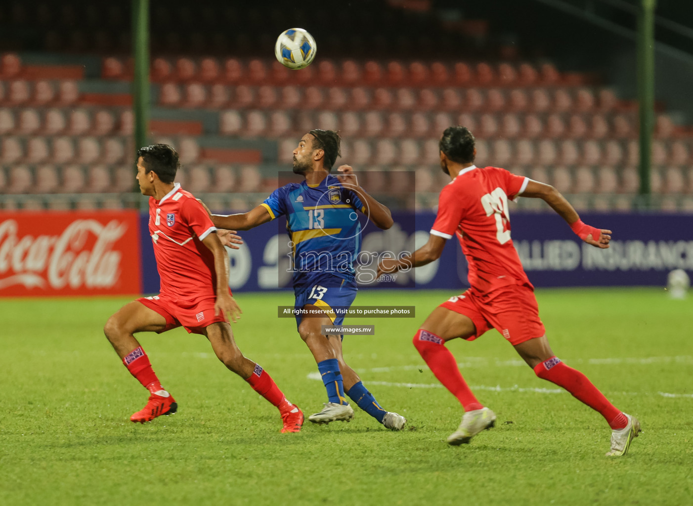 Nepal vs Sri Lanka in SAFF Championship 2021 held on 4th October 2021 in Galolhu National Stadium, Male', Maldives