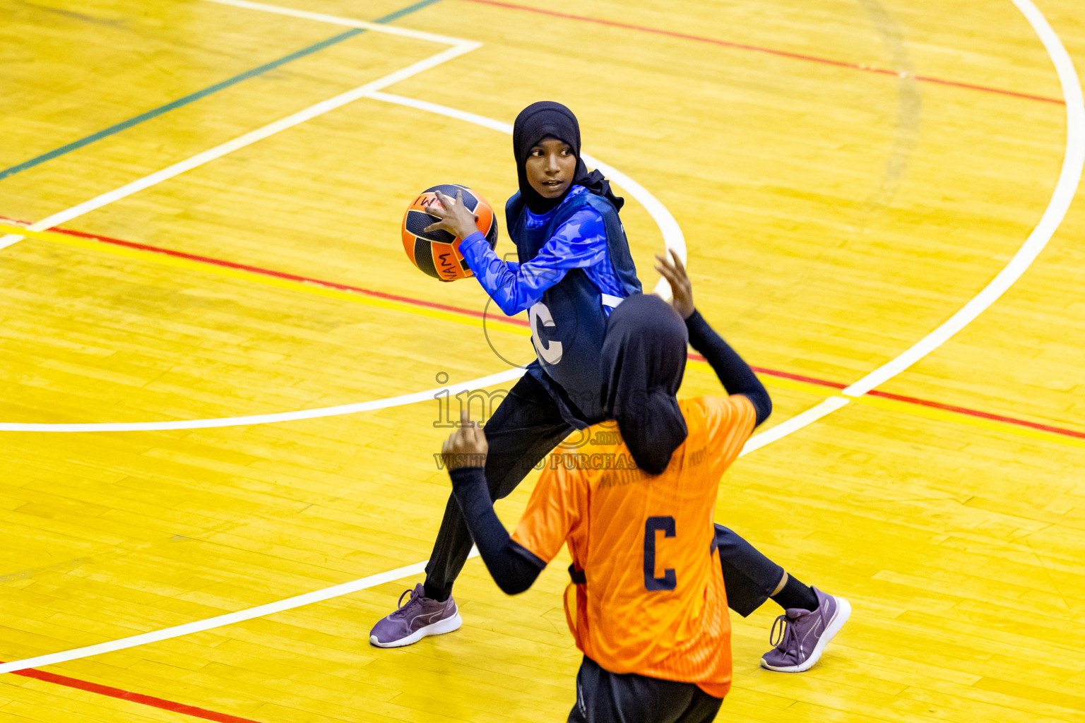 Day 1 of 25th Milo Inter-School Netball Tournament was held in Social Center at Male', Maldives on Thursday, 8th August 2024. Photos: Nausham Waheed / images.mv