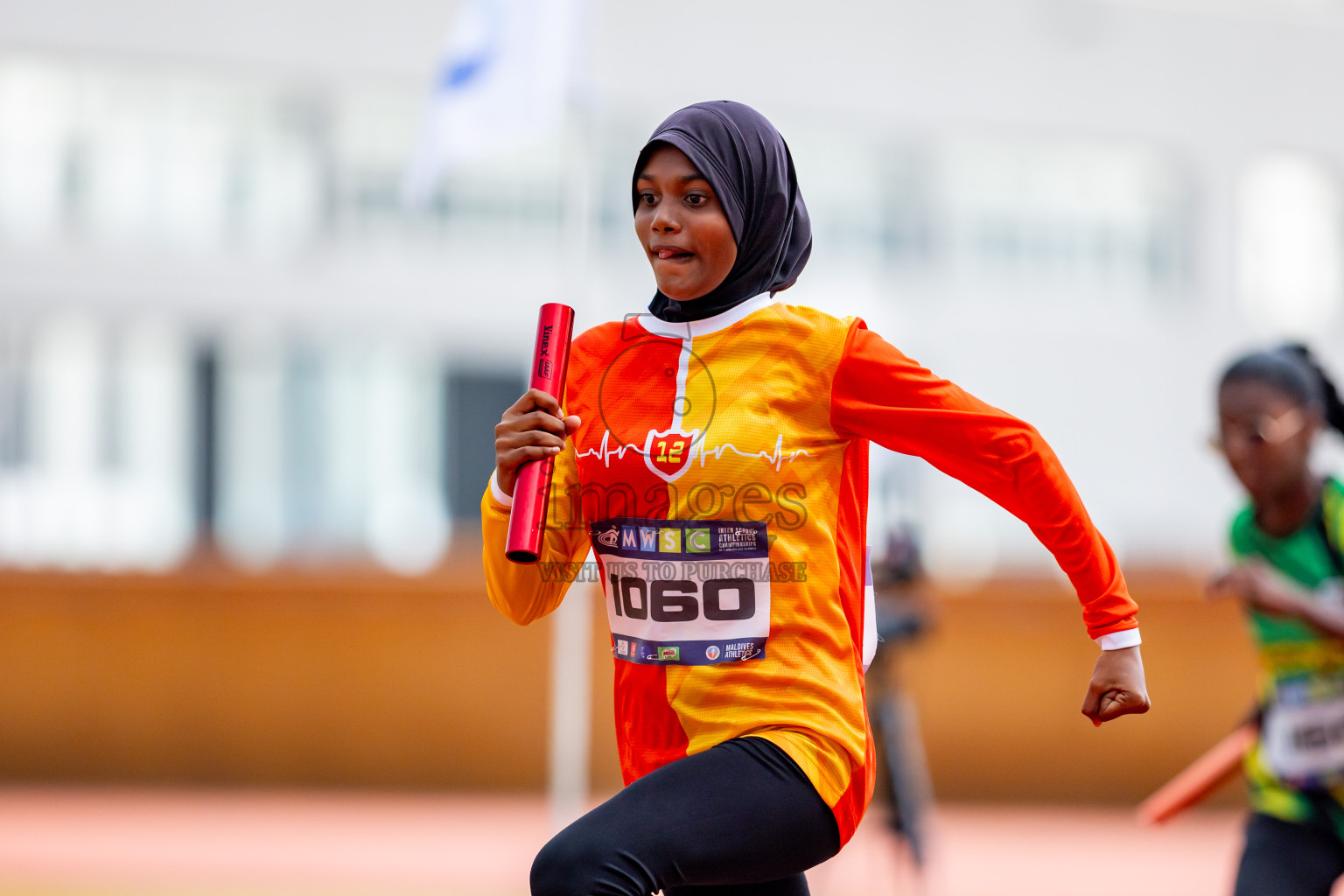 Day 6 of MWSC Interschool Athletics Championships 2024 held in Hulhumale Running Track, Hulhumale, Maldives on Thursday, 14th November 2024. Photos by: Nausham Waheed / Images.mv