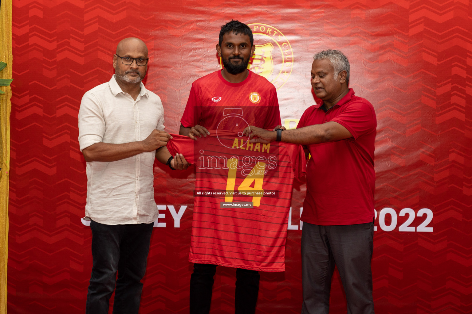 Victory Sports Club Jersey Unveiling 2022 on 14th July 2022, held in Jamaaludheen School Hall, Male', Maldives  Photos: Hassan Simah / Images.mv