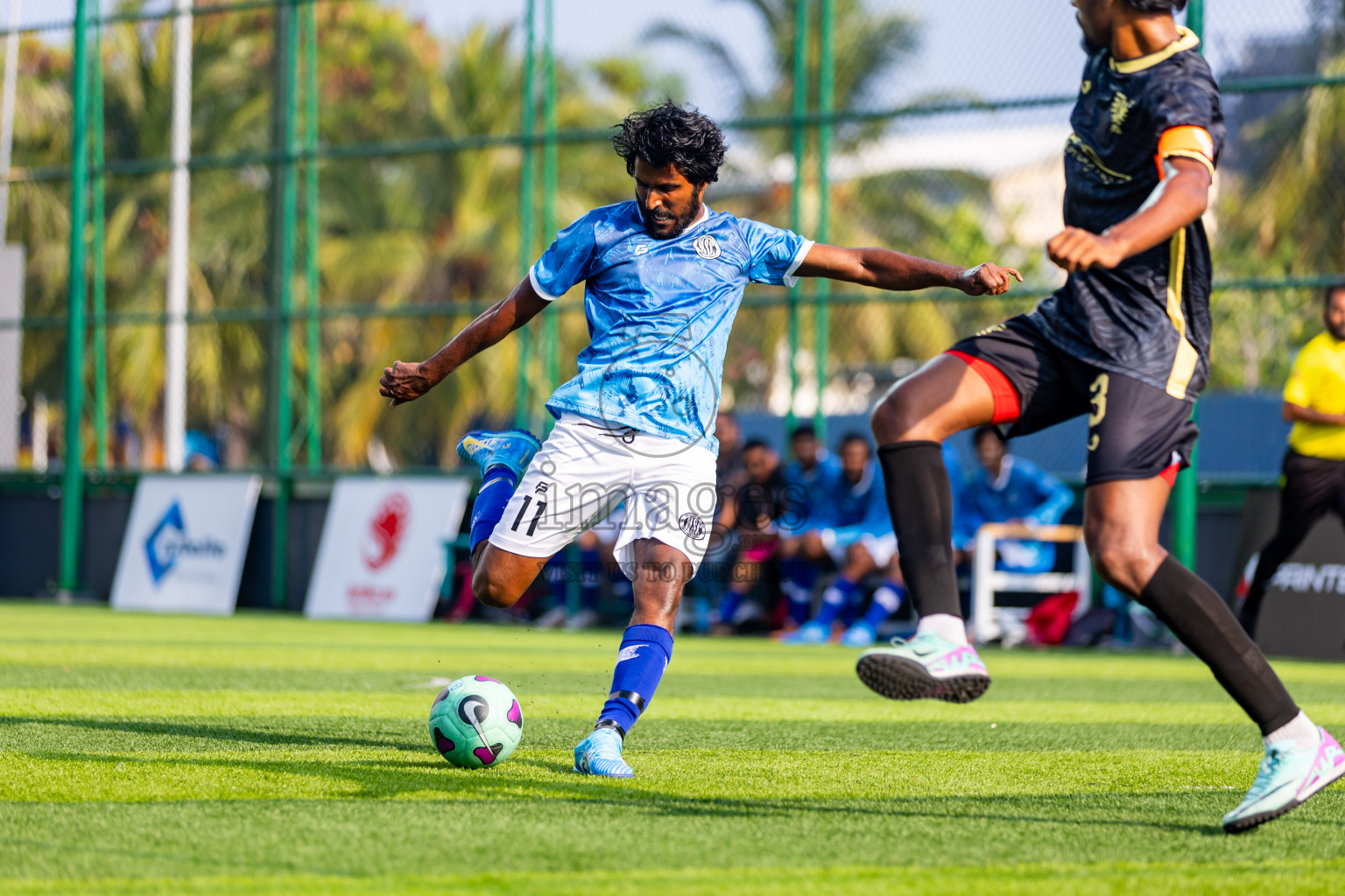 RDL vs Holiday SC in Day 4 of BG Futsal Challenge 2024 was held on Friday, 15th March 2024, in Male', Maldives Photos: Nausham Waheed / images.mv