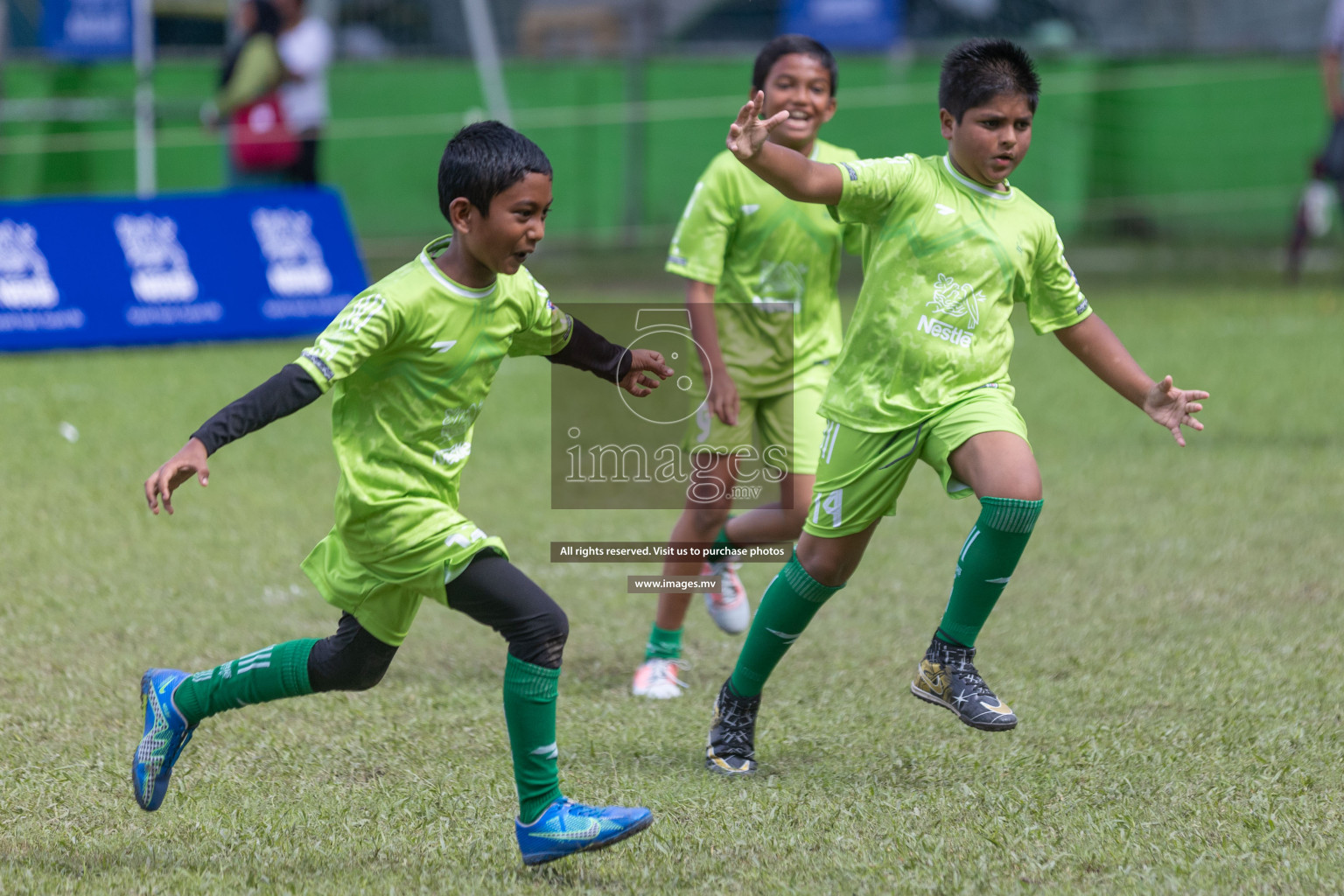 Day 2 of Nestle kids football fiesta, held in Henveyru Football Stadium, Male', Maldives on Thursday, 12th October 2023 Photos: Shuu Abdul Sattar / mages.mv