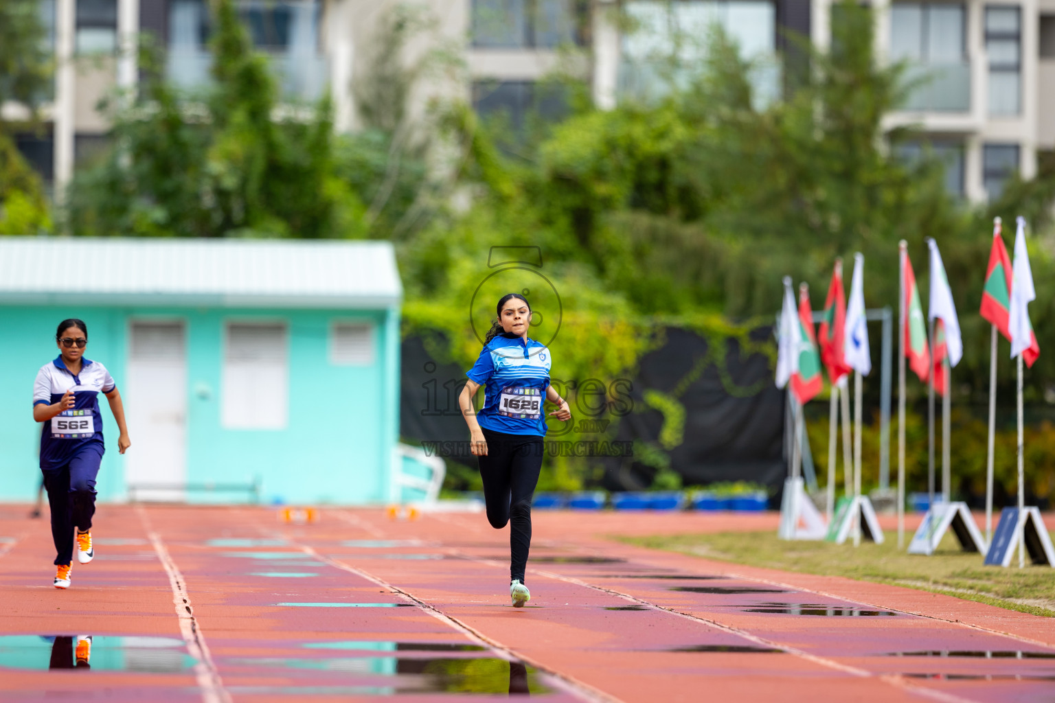 Day 1 of MWSC Interschool Athletics Championships 2024 held in Hulhumale Running Track, Hulhumale, Maldives on Saturday, 9th November 2024. 
Photos by: Ismail Thoriq / images.mv