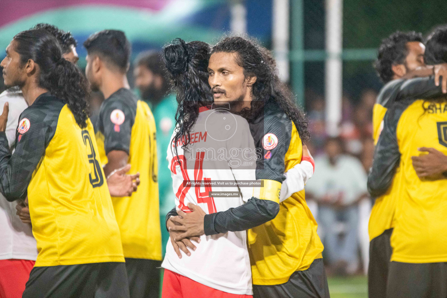 Team FSM Vs Prisons Club in the Semi Finals of Club Maldives 2021 held in Hulhumale, Maldives on 15 December 2021. Photos: Ismail Thoriq / images.mv