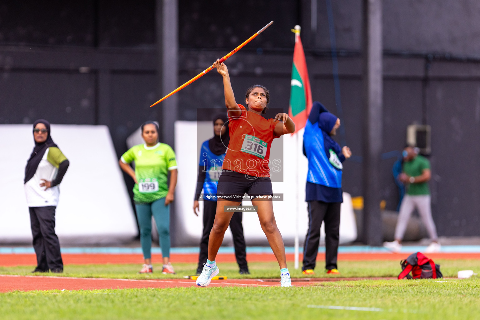 Day 2 of National Athletics Championship 2023 was held in Ekuveni Track at Male', Maldives on Friday, 24th November 2023. Photos: Nausham Waheed / images.mv