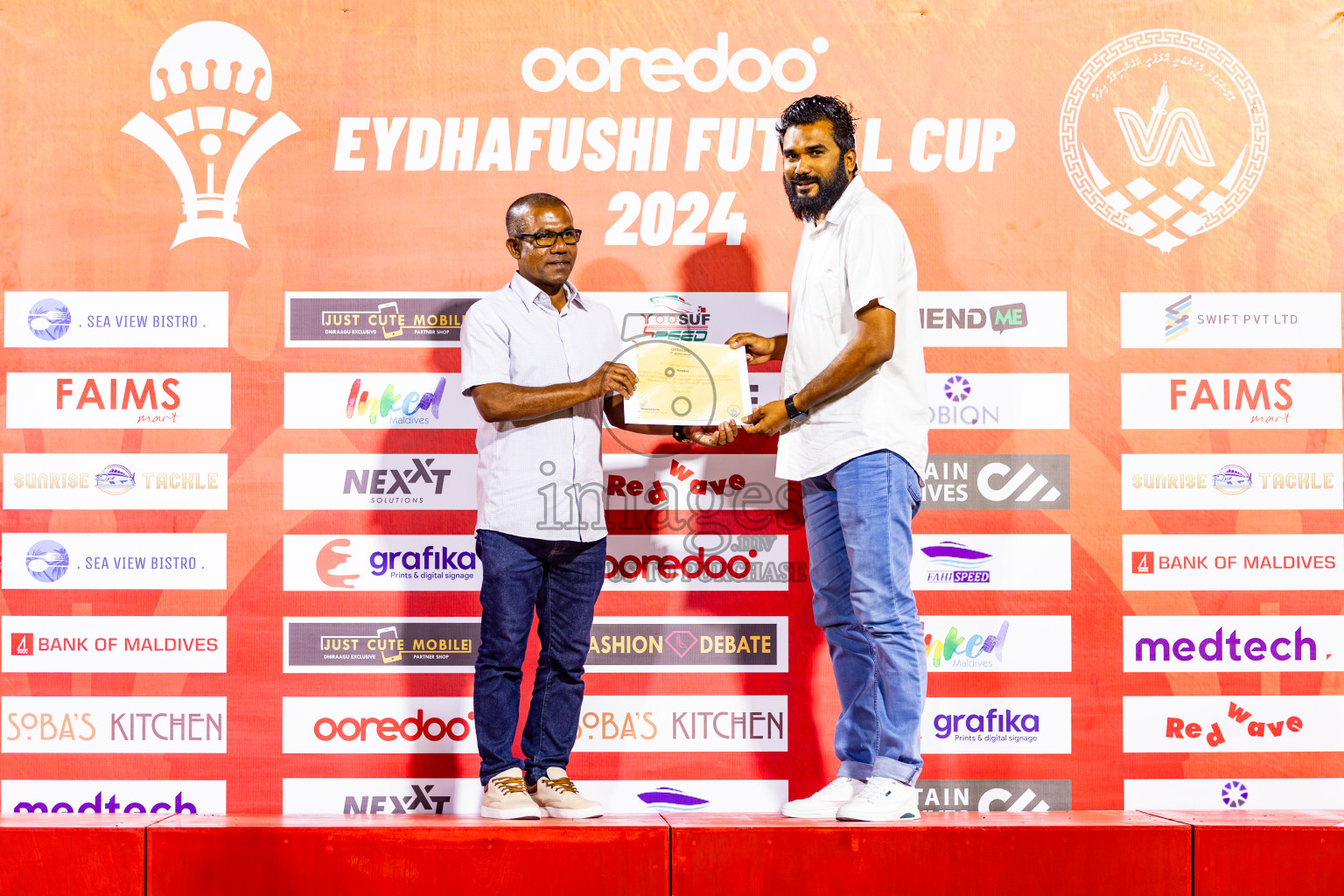 CC Sports Club vs Afro SC in the final of Eydhafushi Futsal Cup 2024 was held on Wednesday , 17th April 2024, in B Eydhafushi, Maldives Photos: Nausham Waheed / images.mv