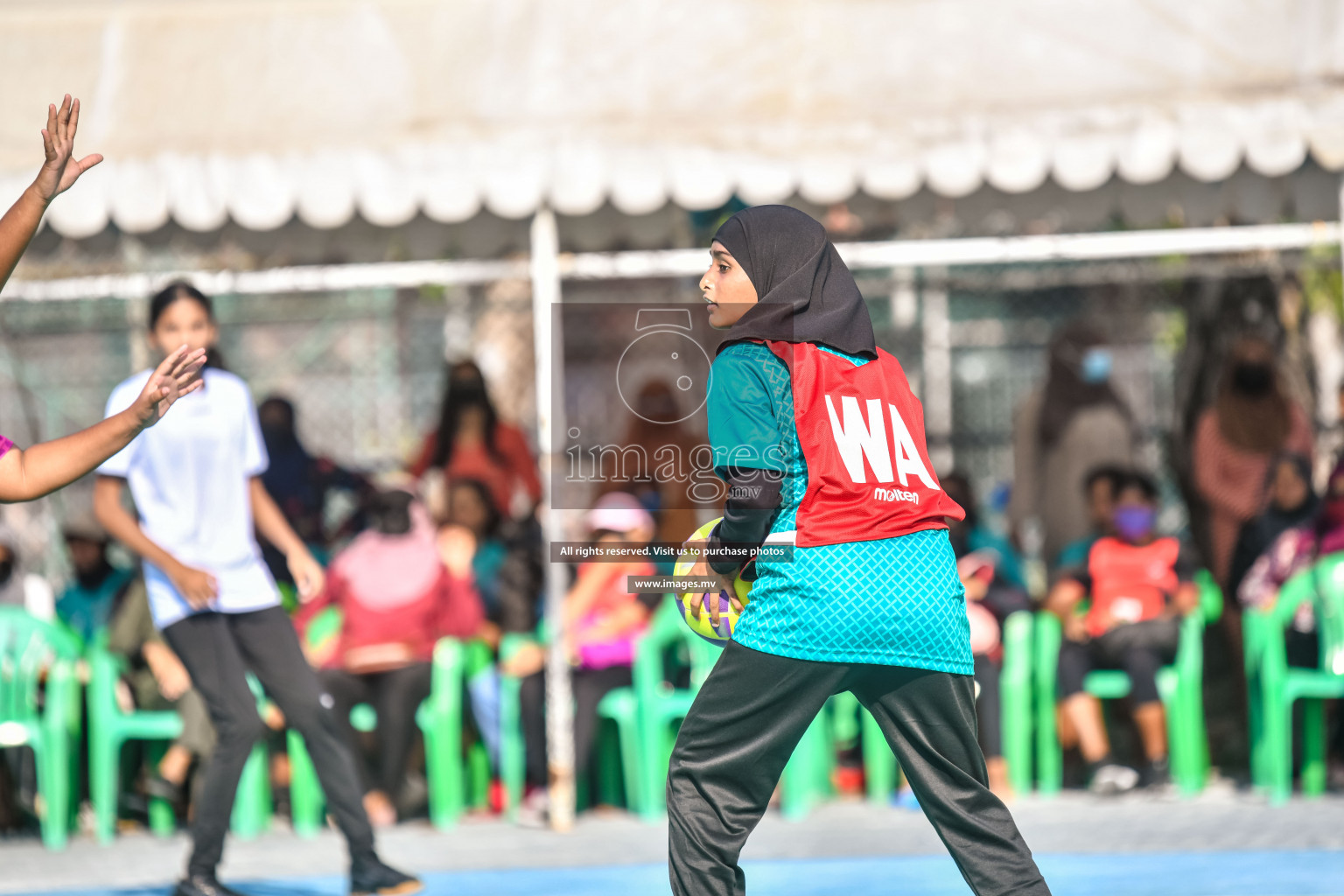 Day3 of Junior Netball Championship 2022 on 5 March 2022 held in Male', Maldives. Photos by Nausham Waheed.