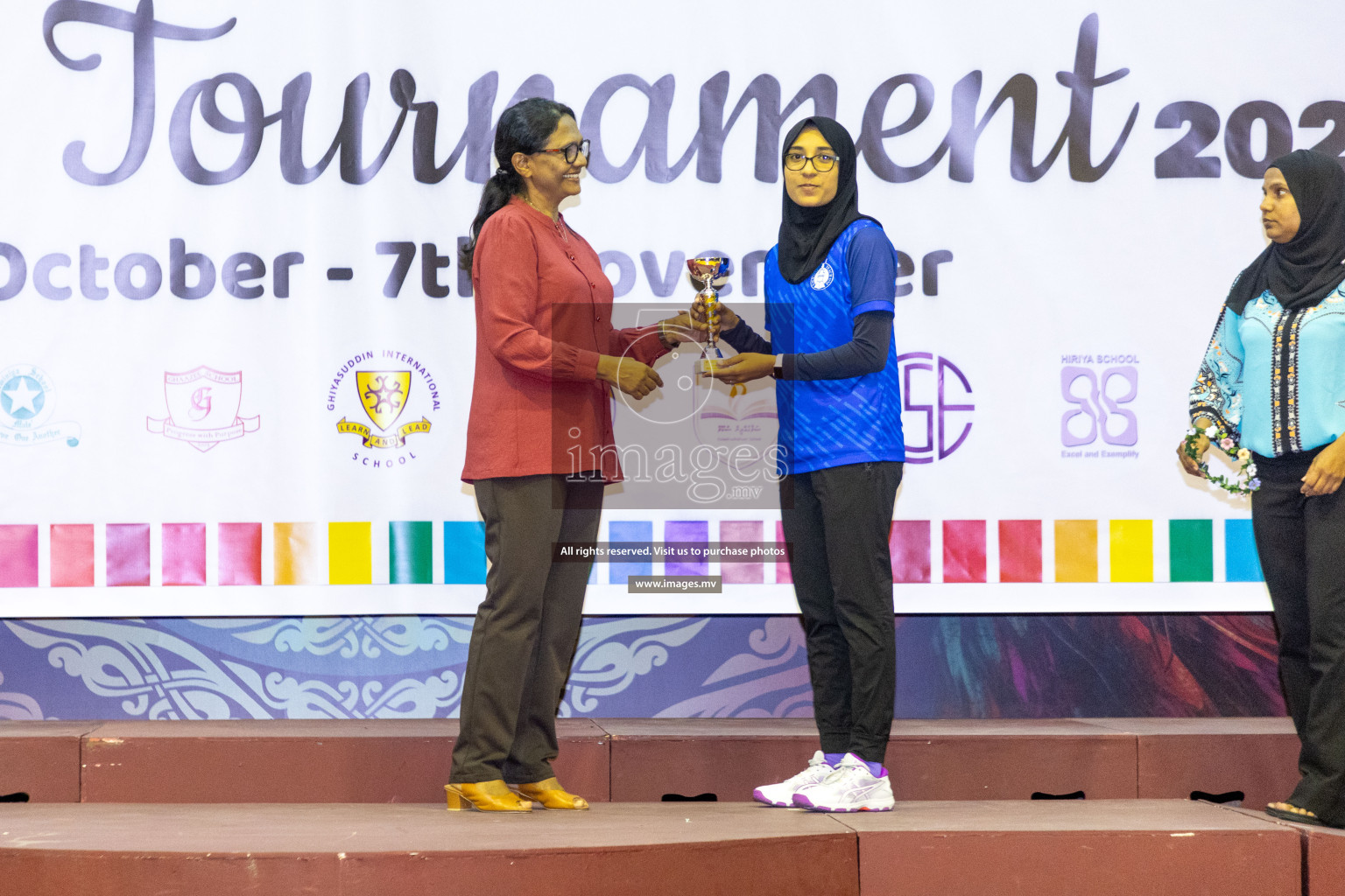 Final of 24th Interschool Netball Tournament 2023 was held in Social Center, Male', Maldives on 7th November 2023. Photos: Nausham Waheed / images.mv