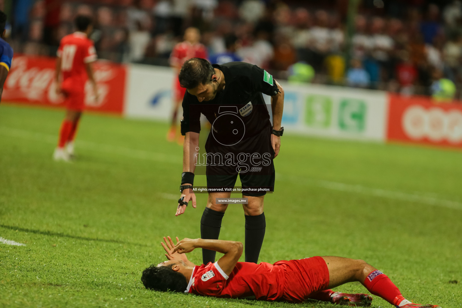 Nepal vs Sri Lanka in SAFF Championship 2021 held on 4th October 2021 in Galolhu National Stadium, Male', Maldives