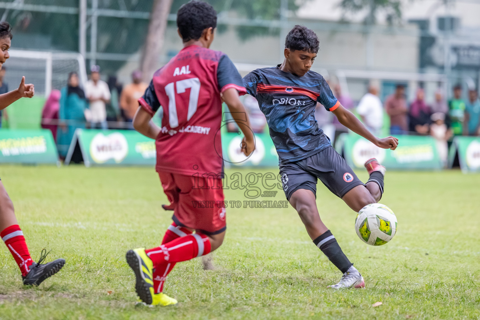 Day 2 of MILO Academy Championship 2025 (U14) was held on Friday, 31st October 2025 at Henveiru Football Grounds, Male', Maldives . 
Photos: Hassan Simah / images.mv