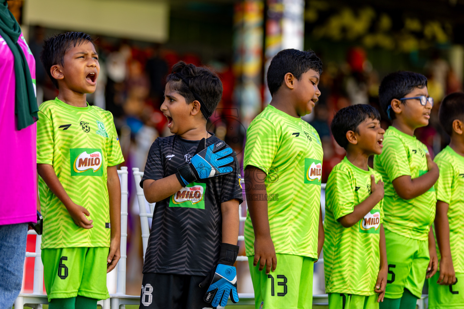 Day 2 of MILO Kids Football Fiesta was held at National Stadium in Male', Maldives on Saturday, 24th February 2024.