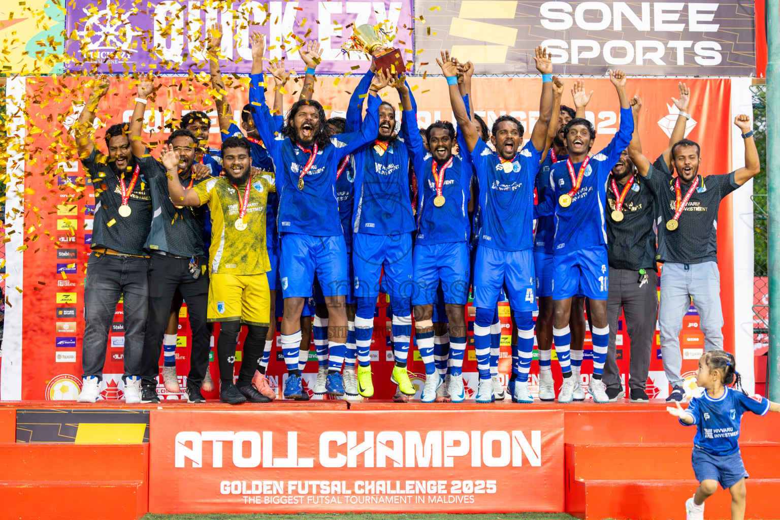 AA. Mathiveri VS AA. Thoddoo in Atoll Round Final on Day 20 of Golden Futsal Challenge 2025 was held on Friday, 24th January 2025, in Hulhumale', Maldives. Photos: Ismail Thoriq / images.mv