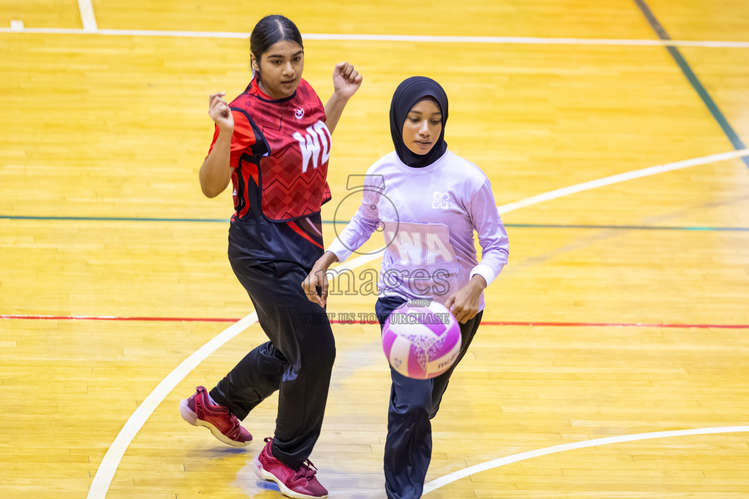 Day 12 of 26th Inter-School Netball Tournament 2025 was held in Social Center Indoor Hall on Thursday, 30th October 2025. Photos: Ismail Thoriq / images.mv