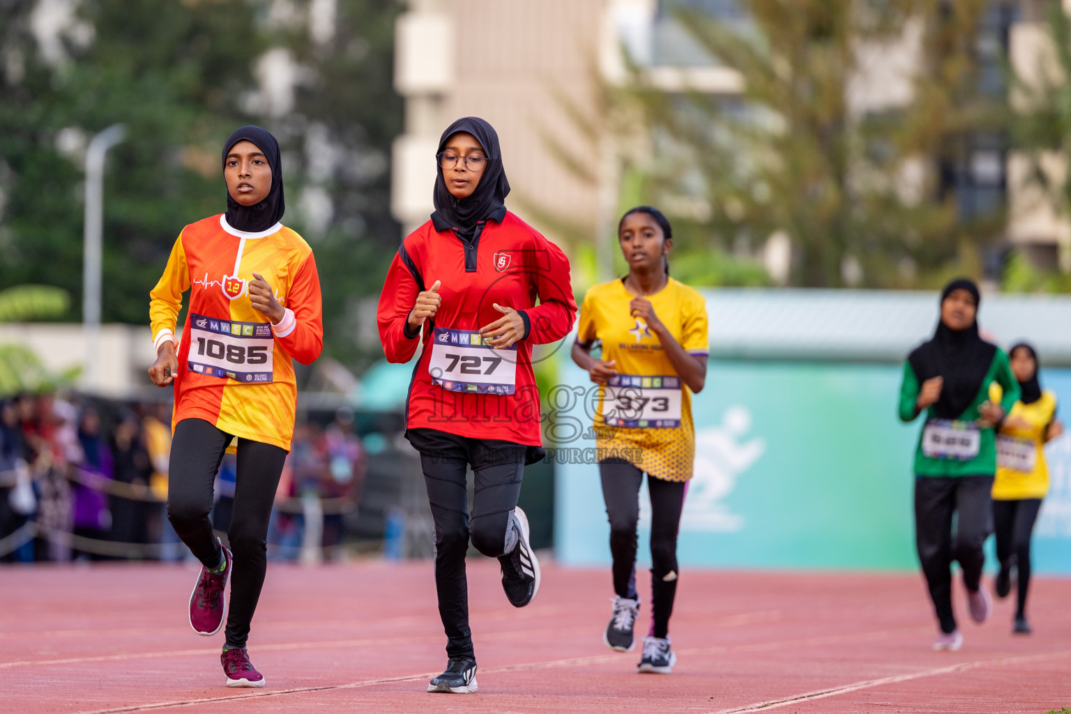 Day 2 of MWSC Interschool Athletics Championships 2024 held in Hulhumale Running Track, Hulhumale, Maldives on Sunday, 10th November 2024. 
Photos by: Hassan Simah / Images.mv