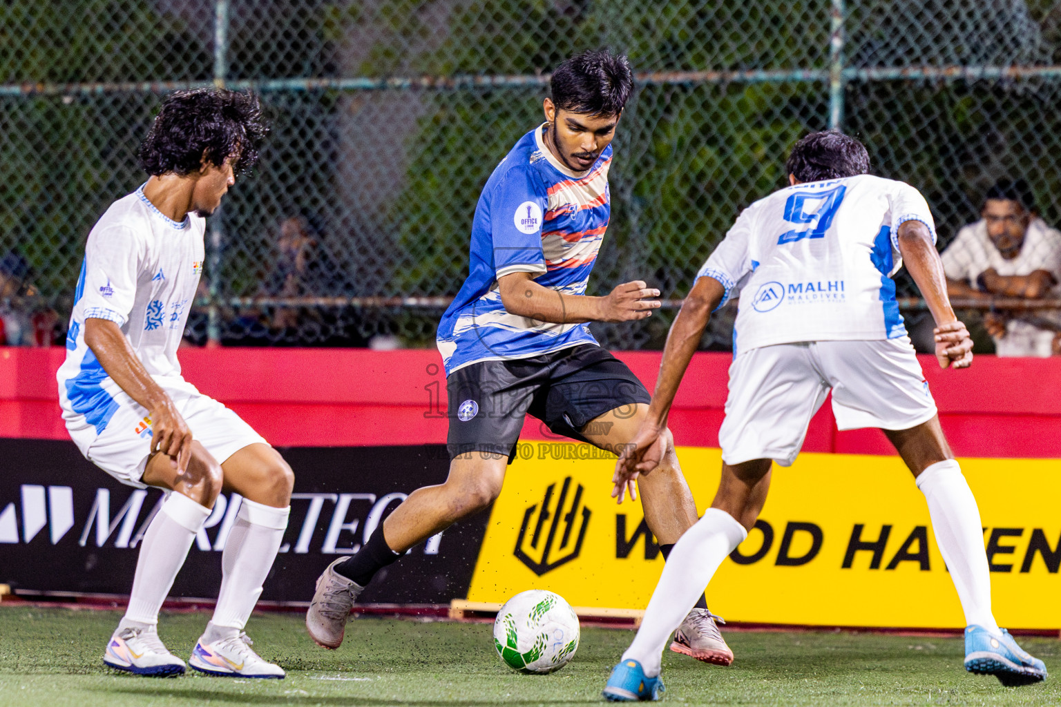 Club Male' City vs BCC in Day 3 of Office League 2025 was held on Friday, 18th April 2025 in Hulhumale', Maldives. Photos: Nausham Waheed / images.mv
