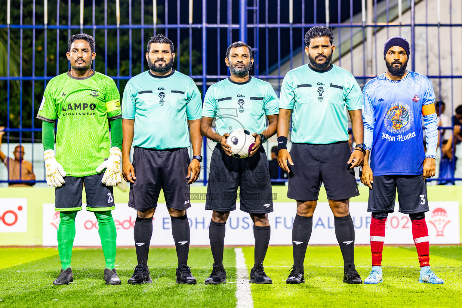 FC Dhunthari vs Vela Sports Club in Day 5 of Eydhafushi Futsal Cup 2024 was held on Friday, 12th April 2024, in B Eydhafushi, Maldives Photos: Nausham Waheed / images.mv