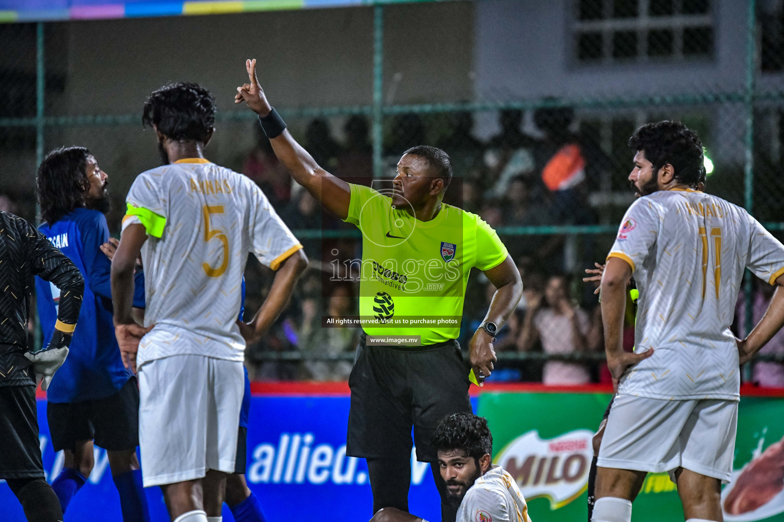 Team Fenaka vs Team Civil Court in Club Maldives Cup 2022 was held in Hulhumale', Maldives on Friday, 14th October 2022. Photos: Nausham Waheed / images.mv