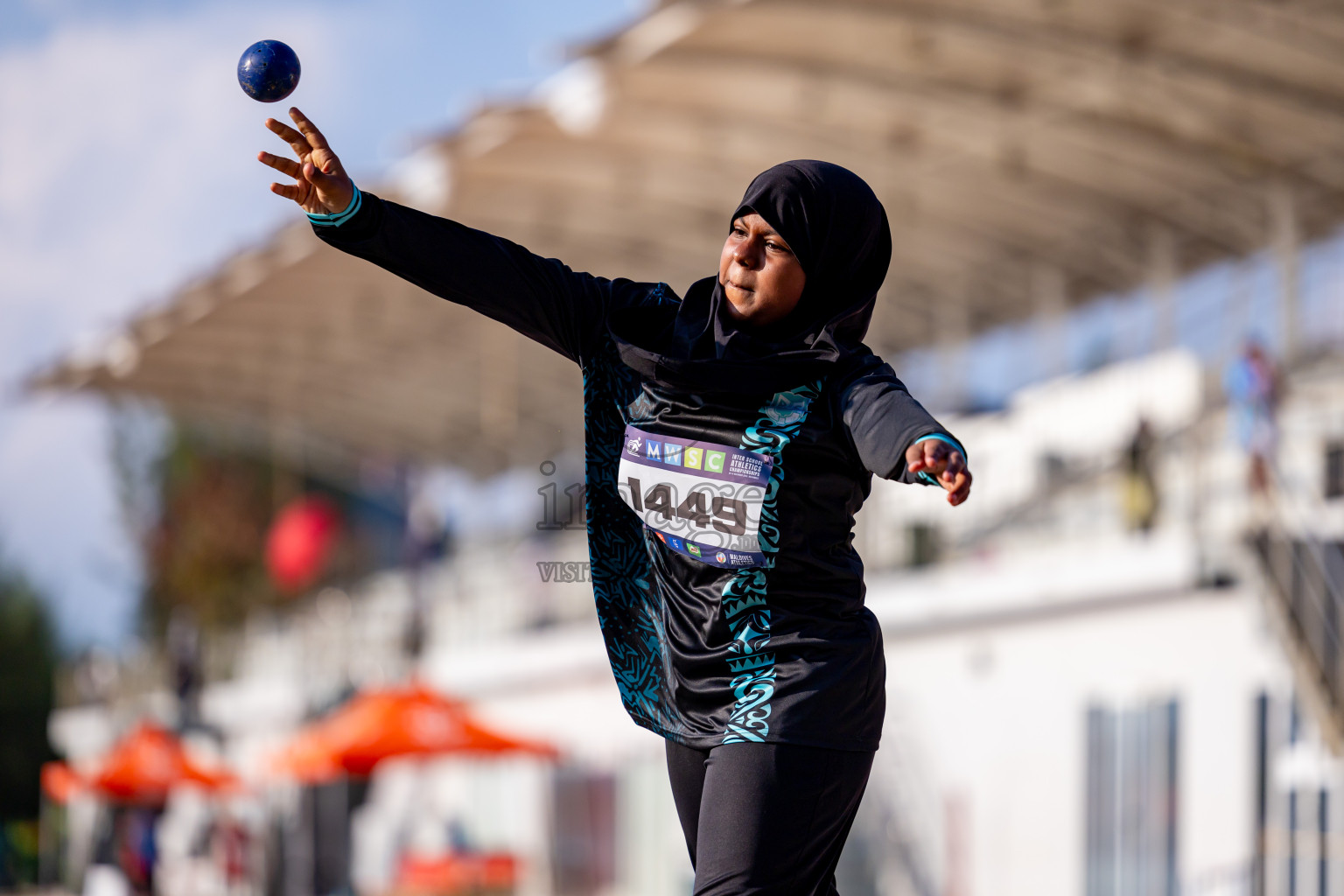 Day 4 of MWSC Interschool Athletics Championships 2024 held in Hulhumale Running Track, Hulhumale, Maldives on Tuesday, 12th November 2024. Photos by: Nausham Waheed / Images.mv