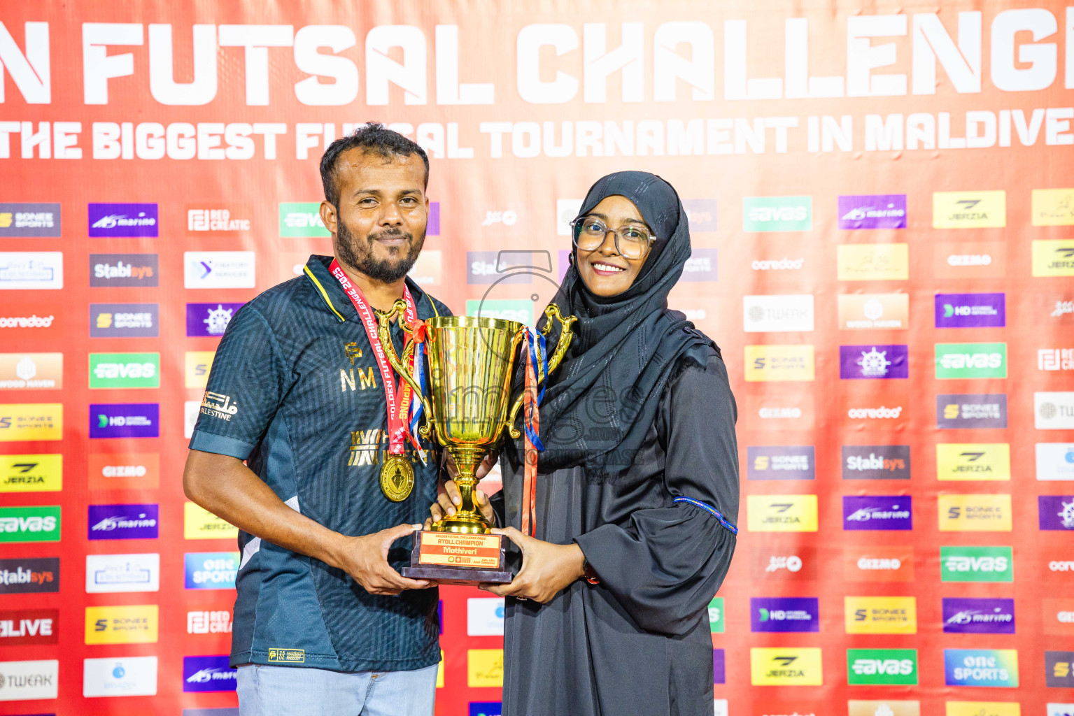 AA. Mathiveri VS AA. Thoddoo in Atoll Round Final on Day 20 of Golden Futsal Challenge 2025 was held on Thursday, 23rd January 2025, in Hulhumale', Maldives. Photos: Abdulla Abeed / images.mv