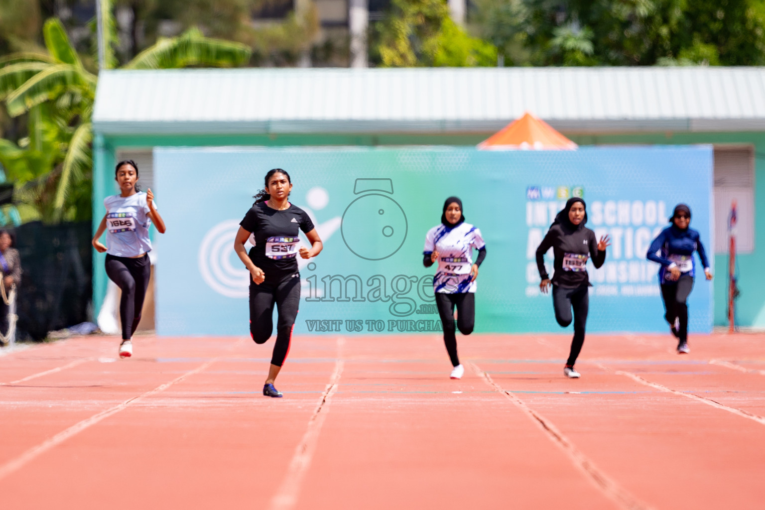 Day 3 of MWSC Interschool Athletics Championships 2024 held in Hulhumale Running Track, Hulhumale, Maldives on Monday, 11th November 2024. 
Photos by: Hassan Simah / Images.mv