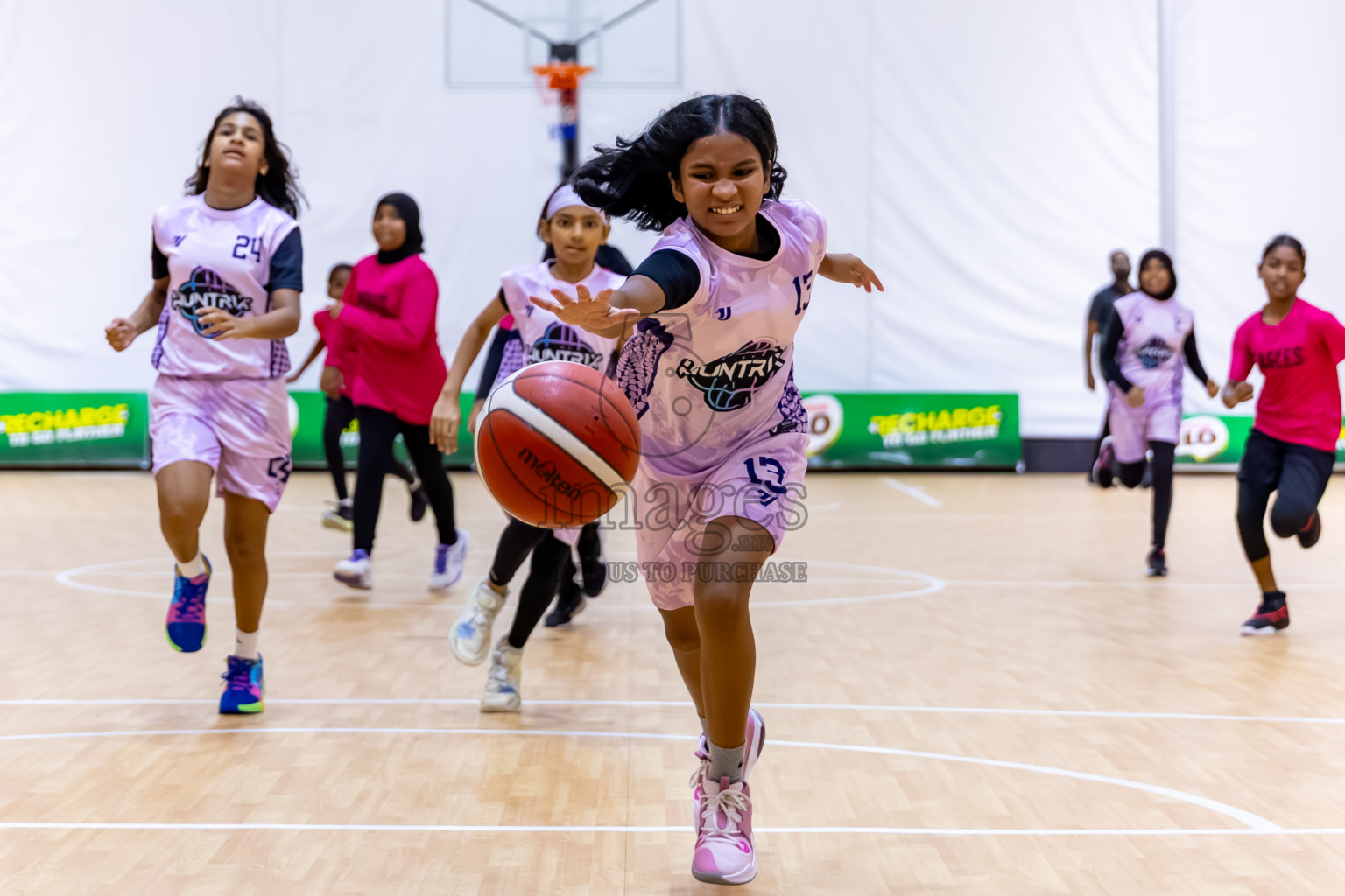 Day 2 of Milo 5 x 5 Junior Challenge 2025 - Basketball tournament held in Basketball Training Center, Male', Maldives on Friday, 10th October 2025. Photos by: Nausham Waheed / Images.mv