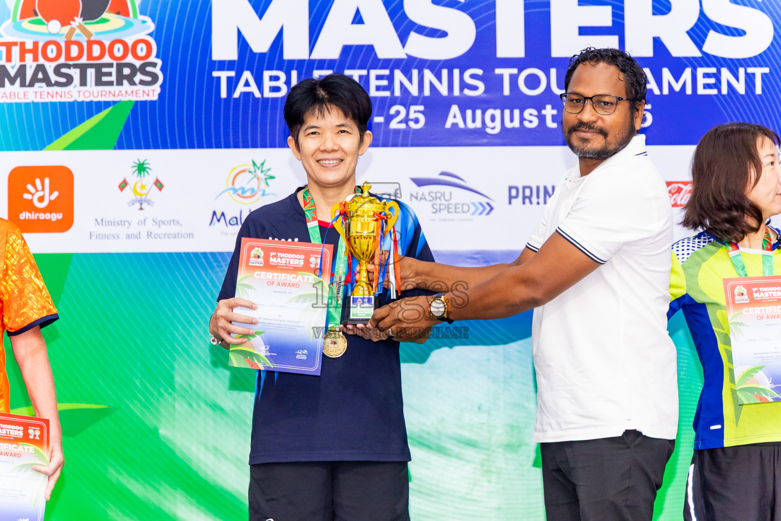 Day 4 of 1st Thoddoo Masters Table Tennis Tournament was held on Sunday, 24th August 2025 in AA Thoddoo, Maldives. Photos: Nausham Waheed / images.mv
