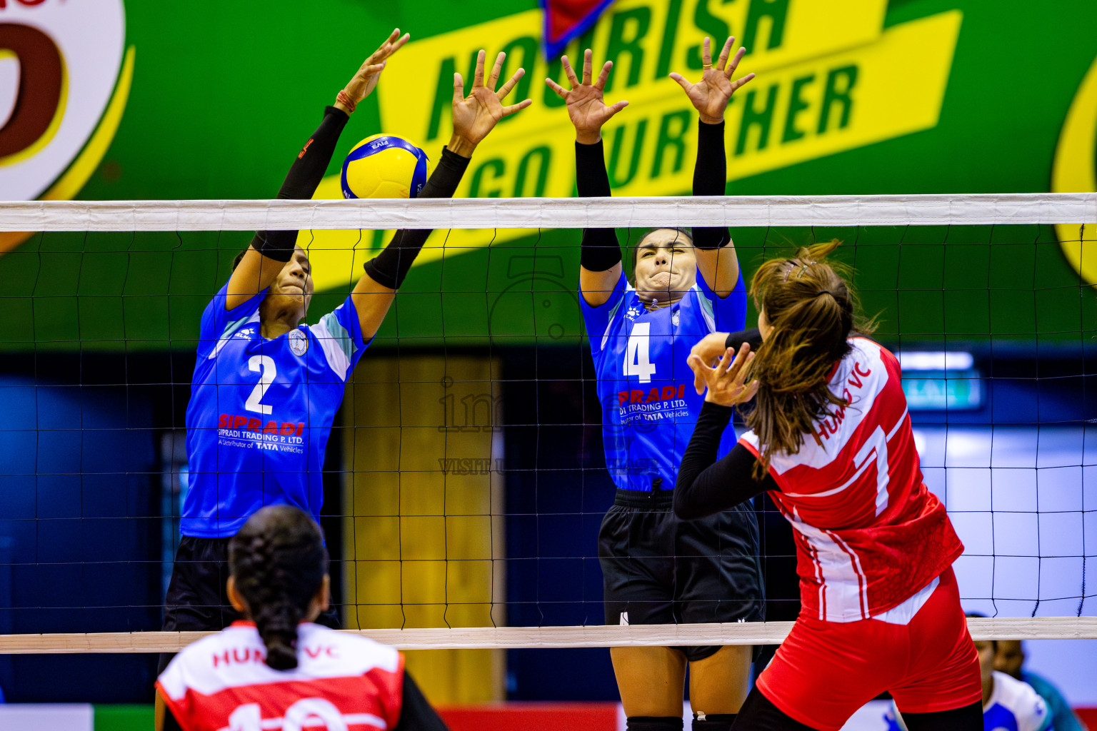 Nepal Police Club vs Humo VC in the Final of CAVA Woman's Volleyball Club Championship 2024 was held in Social Center, Male', Maldives on Saturday, 21st September 2024. Photos: Nausham Waheed / images.mv