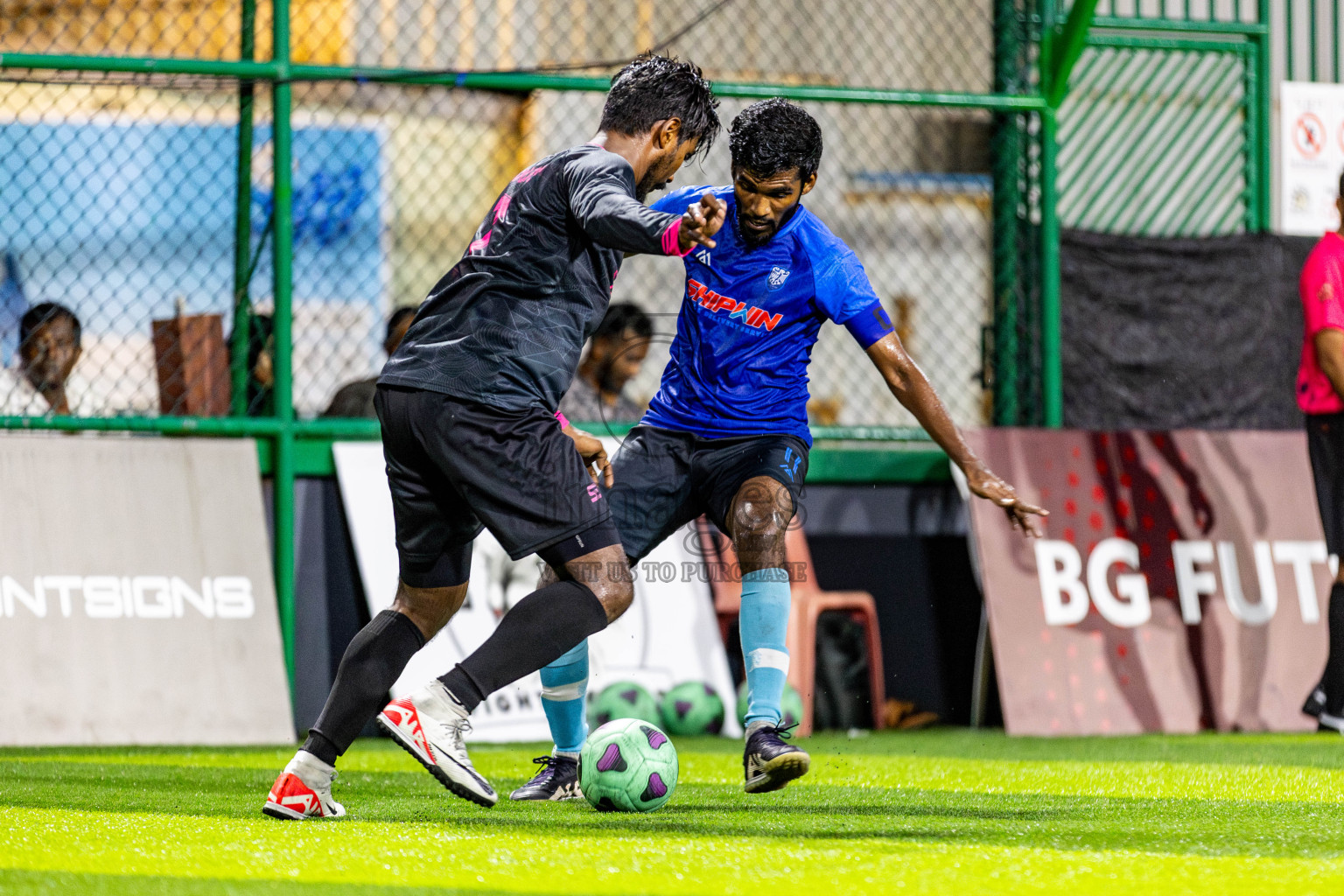 FC Calms Blue vs JJ Sports Club in Day 1 of Quarter Finals of BG Futsal Challenge 2024 was held on Friday , 29th March 2024, in Male', Maldives Photos: Nausham Waheed / images.mv