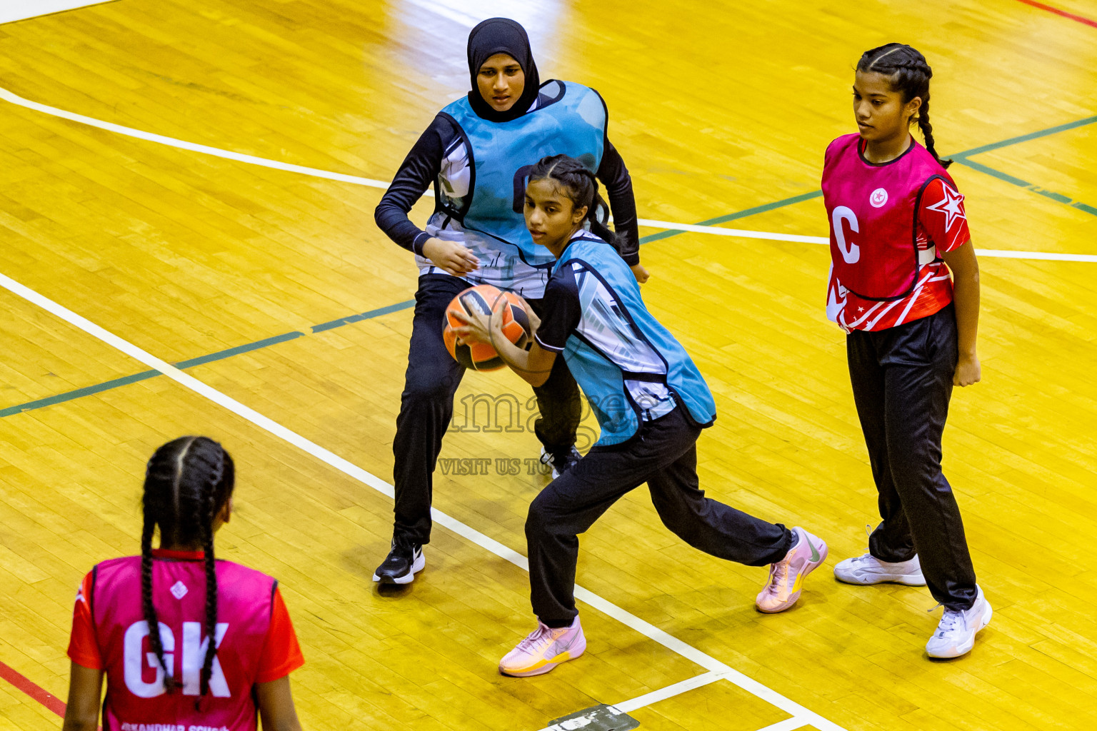 Day 14 of 25th Inter-School Netball Tournament was held in Social Center at Male', Maldives on Sunday, 25th August 2024. Photos: Nausham Waheed / images.mv