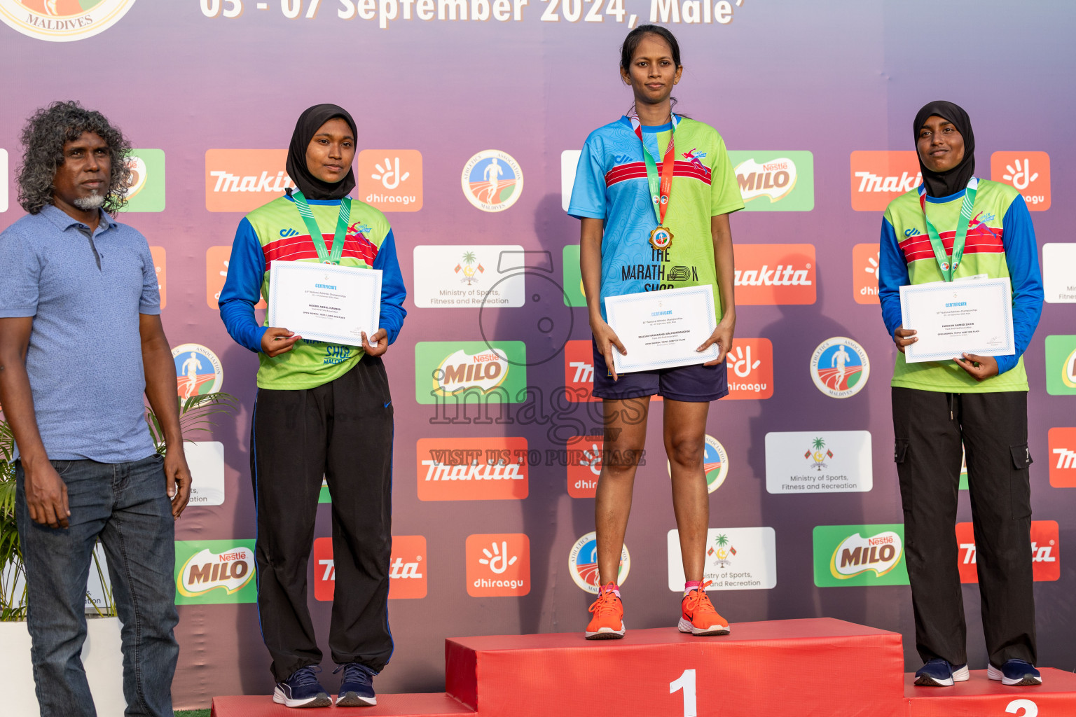 Day 2 of 33rd National Athletics Championship was held in Ekuveni Track at Male', Maldives on Friday, 6th September 2024.
Photos: Ismail Thoriq  / images.mv